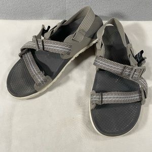 Chaco Lowdown Outdoor Hiking Strappy Sport Sandals Grey Adjustable Womens Size 7
